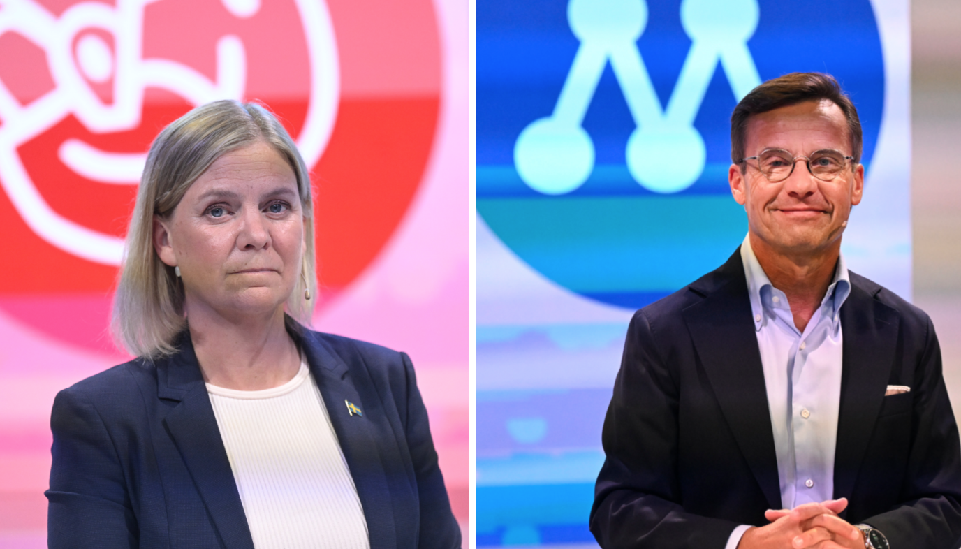 Socialdemokraterna, Valet 2022, Moderaterna, Sverigedemokraterna, Ulf Kristersson